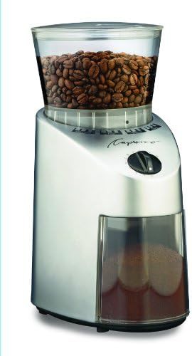 Brushed silver infinity conical grinder