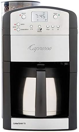 Digital coffeemaker with burr grinder