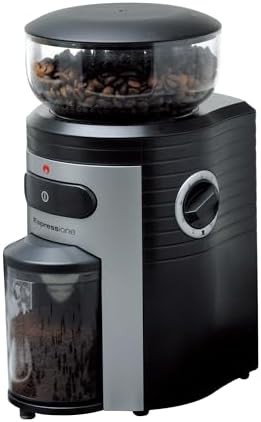 Professional conical burr grinder in silver — photo 3