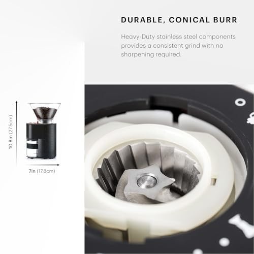 Bodum Bistro electric conical burr grinder black — photo 5