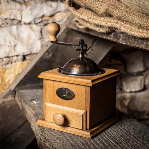Antique Matte Beech Wood Coffee Grinder — photo 3