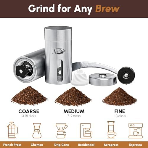 JavaPresse manual stainless steel conical burr grinder — photo 3