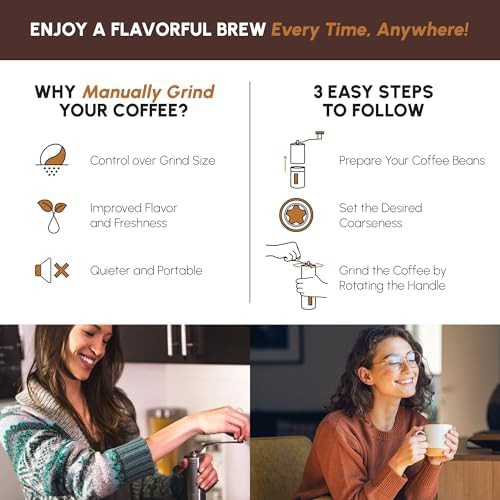 JavaPresse manual stainless steel conical burr grinder — photo 4