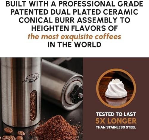 JavaPresse manual stainless steel conical burr grinder — photo 5