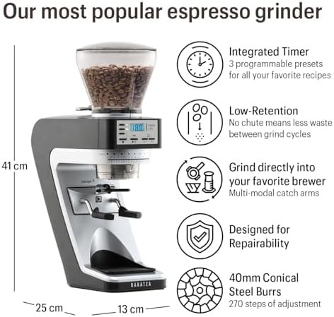 Electric conical burr professional grinder — photo 3