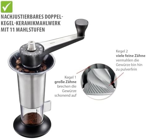 Handheld manual grinder with ceramic gear — photo 4