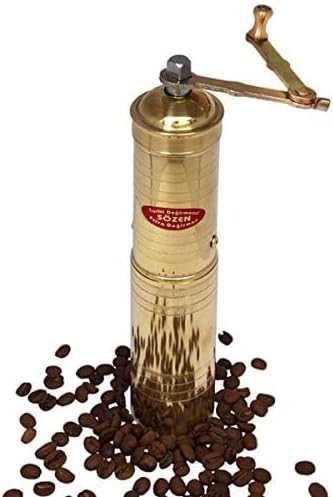 Portable brass conical burr grinder 9 in — photo 4