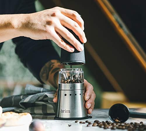 Handheld electric black and stainless burr grinder — photo 4