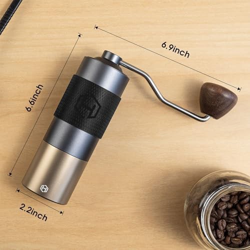Adjustable conical stainless steel manual coffee mill — photo 5
