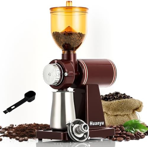 Red home grinder with eight settings