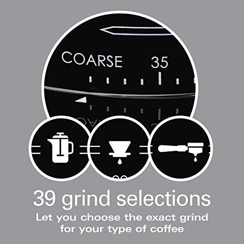 Digital conical burr grinder in stainless steel — photo 3
