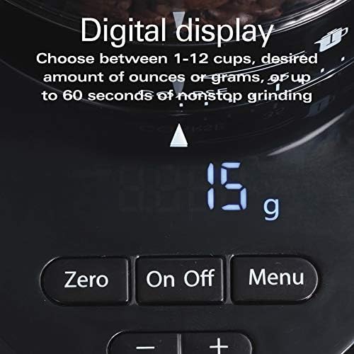 Digital conical burr grinder in stainless steel — photo 5