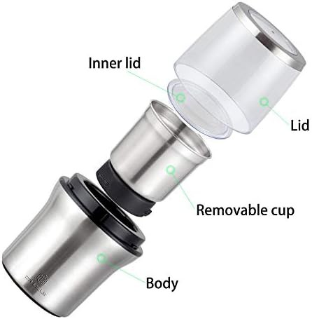 Electric Coffee and Spice Grinder with Detachable Cup — photo 5
