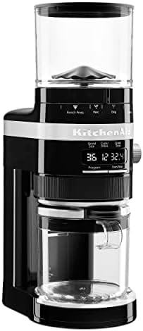 Onyx black electric French press grinder