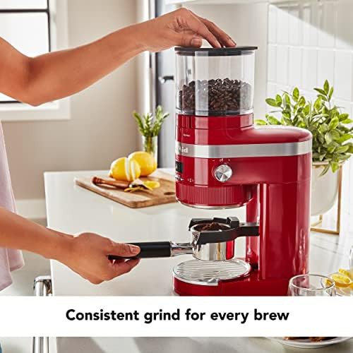 Empire red electric conical espresso grinder — photo 3