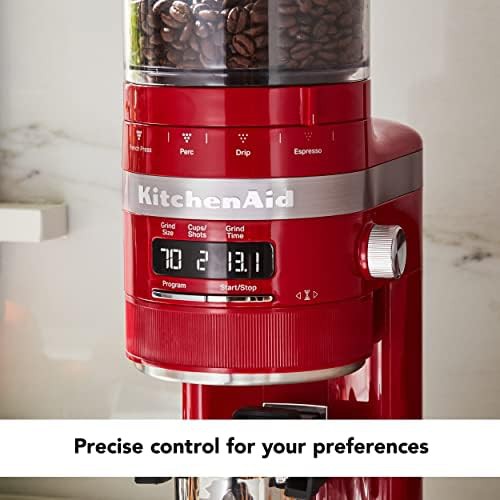 Empire red electric conical espresso grinder — photo 4