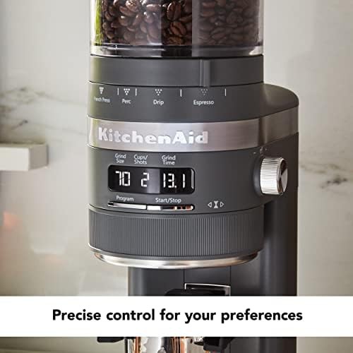 Charcoal grey electric French press grinder — photo 4