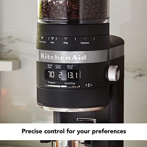 Matte black KCG8433 burr coffee grinder — photo 4