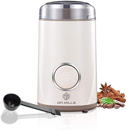 White Electric Coffee and Dried Spice Grinder