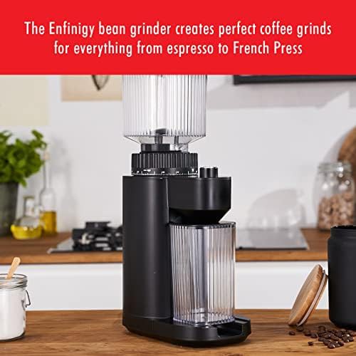 Black electric burr coffee grinder for home — photo 3