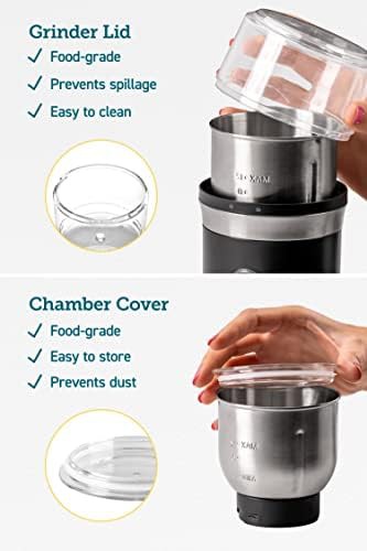 Stainless steel electric coffee grinder for 12 cups — photo 4
