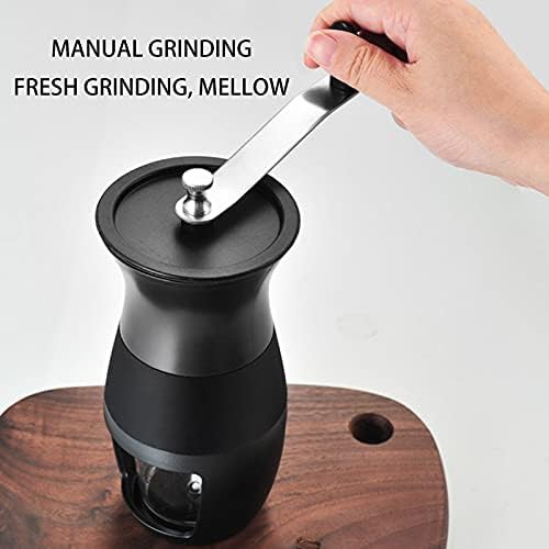 Manual ceramic grinder with transparent cup body — photo 3