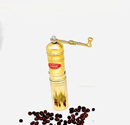 Handmade brass manual coffee bean mill — photo 4