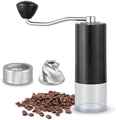 Portable Conical Burr Grinder with Bent Handle
