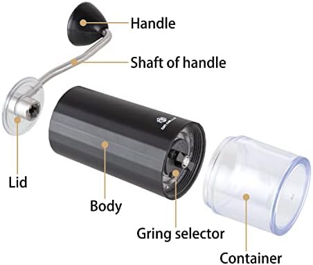 Portable Conical Burr Grinder with Bent Handle — photo 3