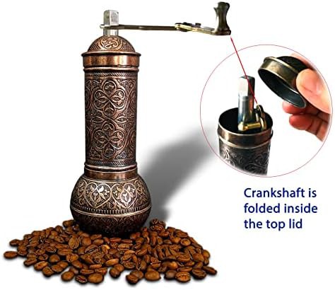 Turkish style dark brown manual grinder — photo 2