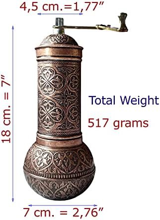 Turkish style dark brown manual grinder — photo 5
