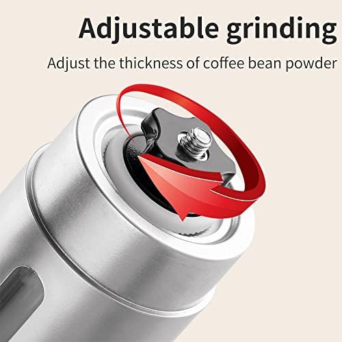Straight handle stainless steel conical burr grinder — photo 4