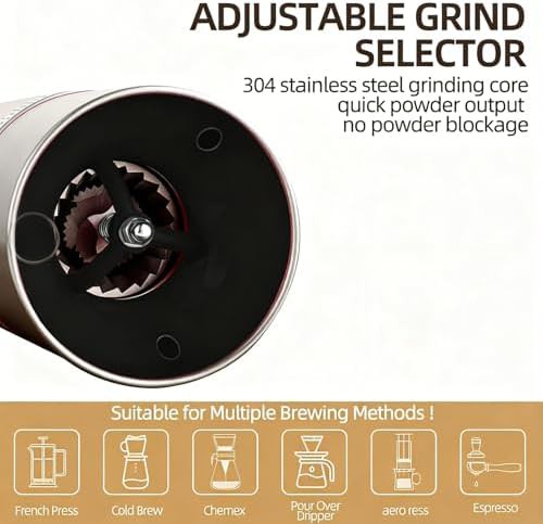Portable cordless rechargeable espresso grinder — photo 5