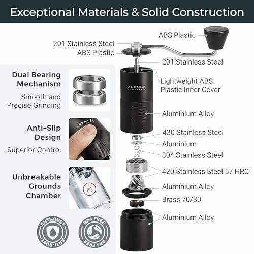 Manual travel stainless steel conical grinder — photo 4