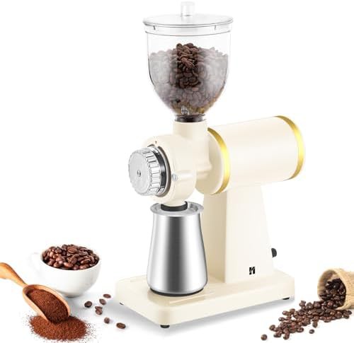 Retro cream white home cafe grinder