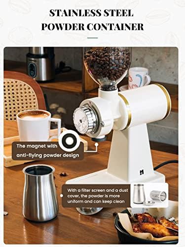 Retro cream white home cafe grinder — photo 4