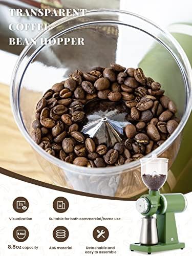 Retro cream green home cafe grinder — photo 3
