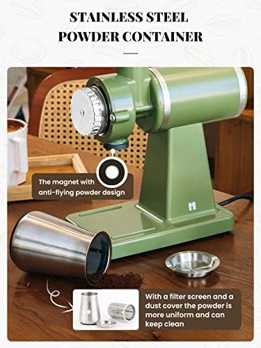 Retro cream green home cafe grinder — photo 4