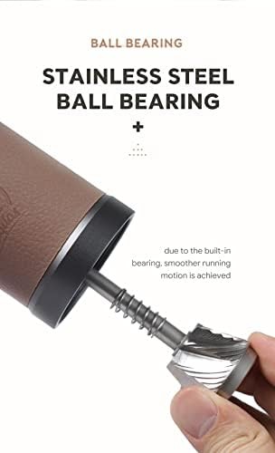 Manual conical burr grinder with silicone grip — photo 3