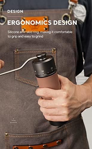 Manual conical burr grinder with silicone grip — photo 5