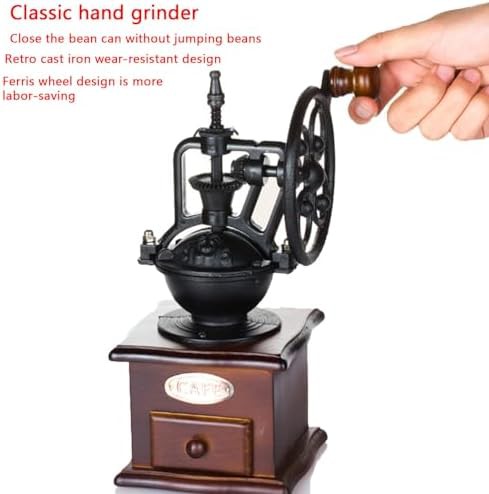 Retro manual burr grinder for travel — photo 4