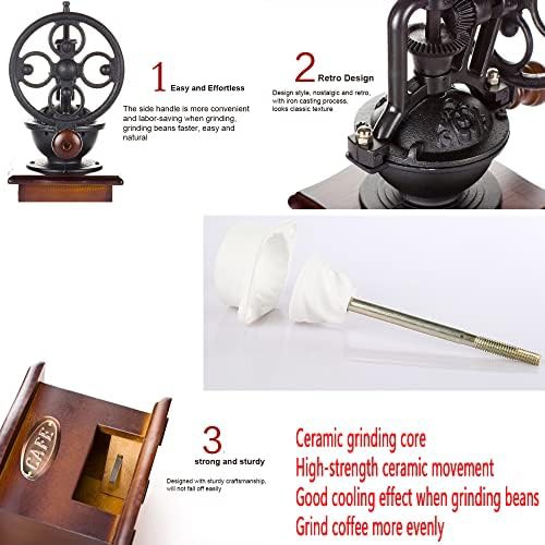 Retro manual burr grinder for travel — photo 5