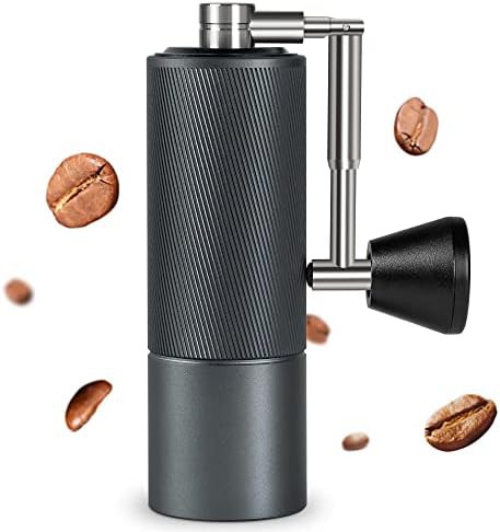 Dark grey foldable manual coffee grinder
