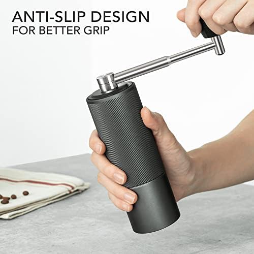 Dark grey foldable manual coffee grinder — photo 4