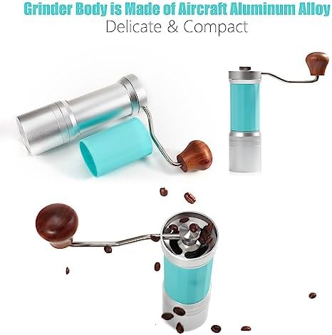 Manual hexagonal burr espresso coffee grinder — photo 3