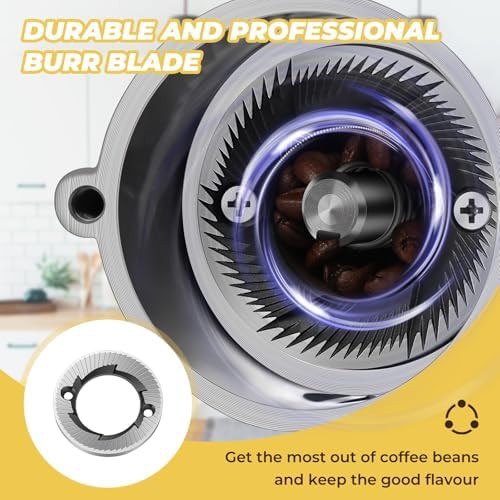 Red anti static flat burr grinder — photo 3