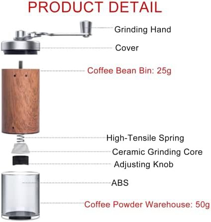 Metallic wood finish stainless steel grinder — photo 3