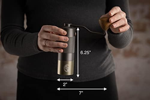 Aluminum manual conical six point burr grinder — photo 5