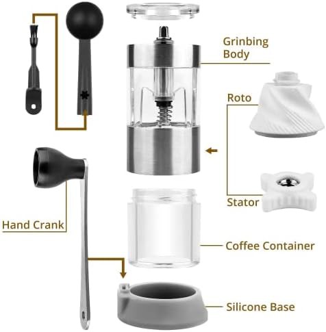 Visible Stainless Manual Espresso Coffee Grinder — photo 3
