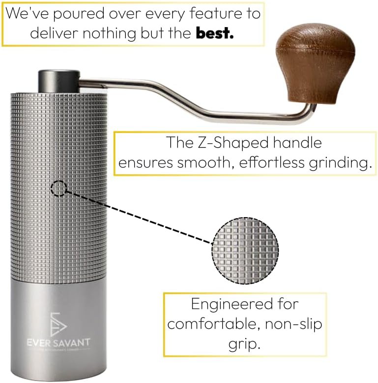 Portable conical stainless steel manual grinder — photo 5